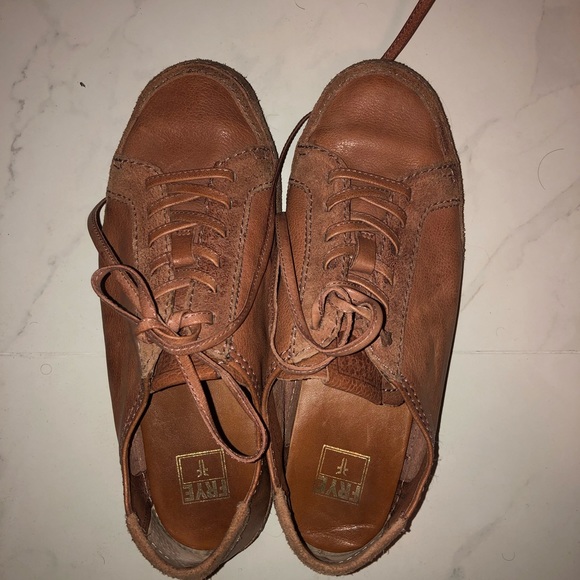 FRYE dust rose leather sneakers - Picture 1 of 4